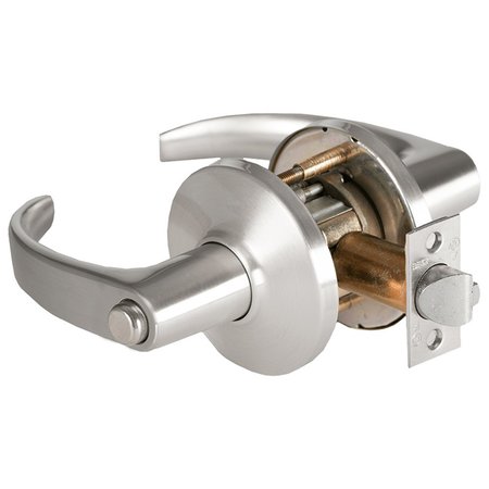 BEST Grade 1 Hospital Privacy Cylindrical Lock, 14 Lever, D Rose, Non-Keyed, Satin Chrome Finish, 4-7/8-i 9K30LL14DS3626